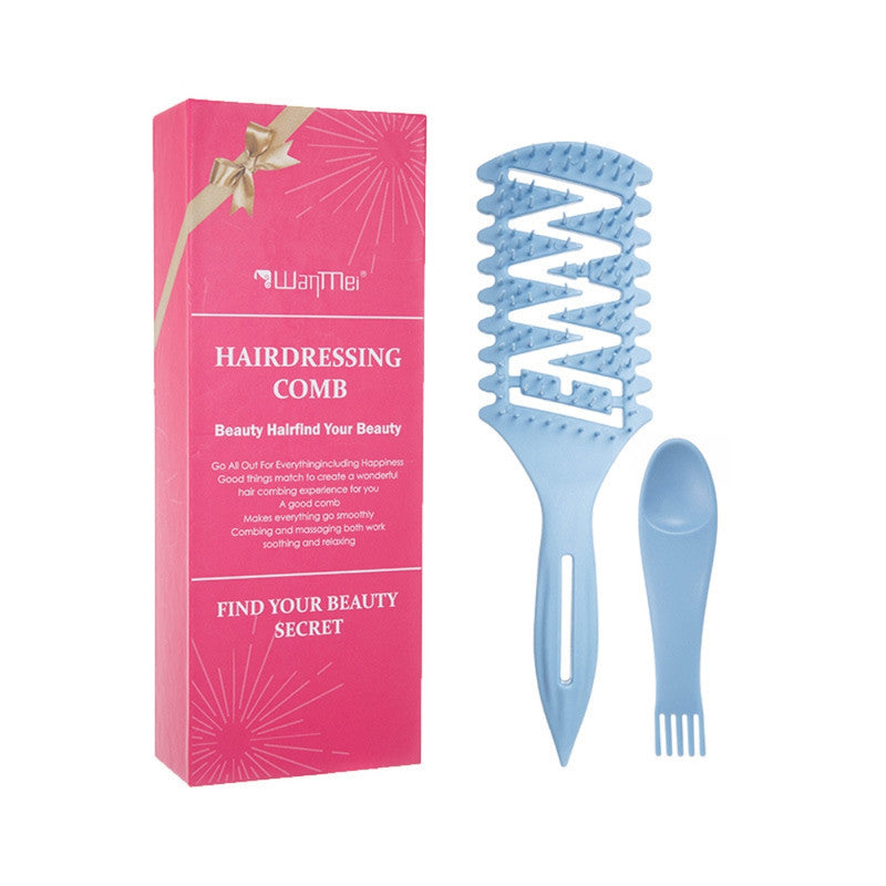 Vented Flex Detangler Hair Comb | Effortless Airflow Styling Brush | Fluffy Women's Hairdressing Comb