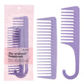 Wide Tooth Comb Detangling Hair Brush | Handgrip Comb | Use For Curly, Wet, Dry, Thick Hair | Set of 2 brushes
