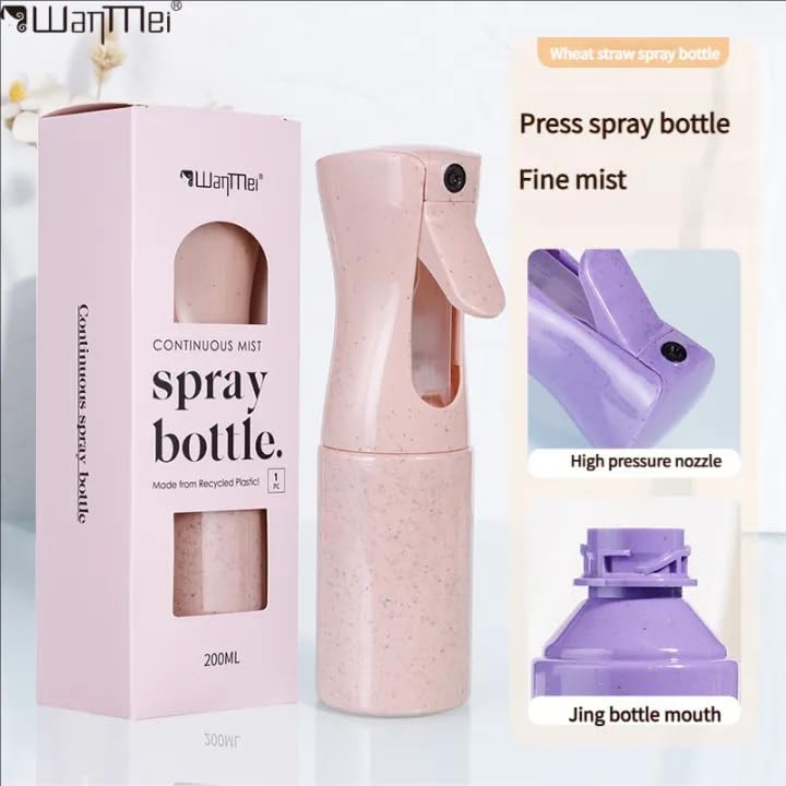 Continuous Spray Bottle for Hair – Fine Mist Water Mister