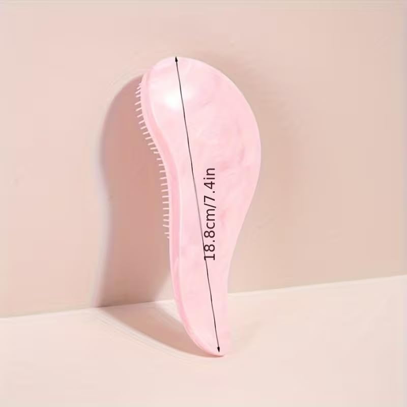 Detangling Brush Works As a Detangler for Thick, Thin, Curly, Fine, Natural, Color Treated, Damaged, Wet or Dry Hair - No More Tangle - Adults & Kids