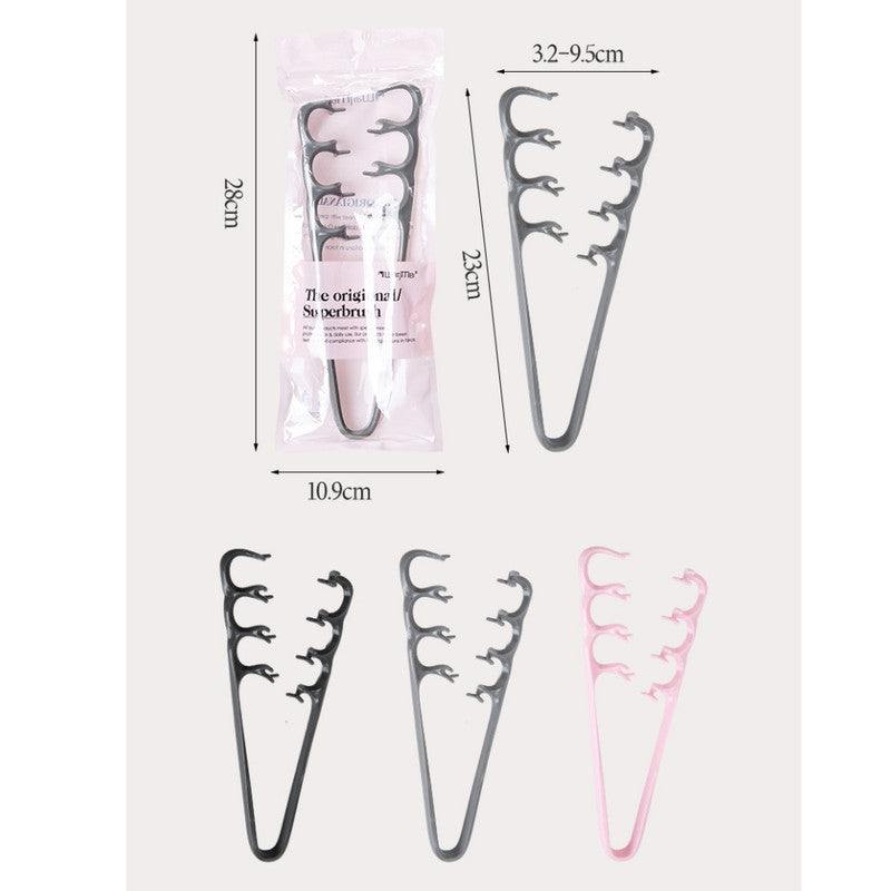 Fluffy Dual Texture Styling Hair Comb | Curly Hair Brush Volumizing Detangling Travel Blow-Dry Tool | Petal-Shaped Hair Groove Clip Comb